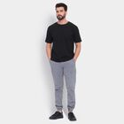 Men's Slim Fit Casual Trousers, Light Grey, small image number null