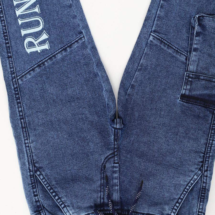 Boys' Regular Fit Classic Jeans, Dark Blue, large