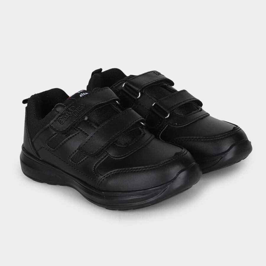 Boys' Shoes, काला, large