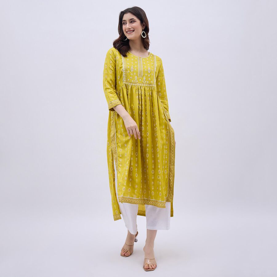Ladies' Kurta, Light Green, large image number null