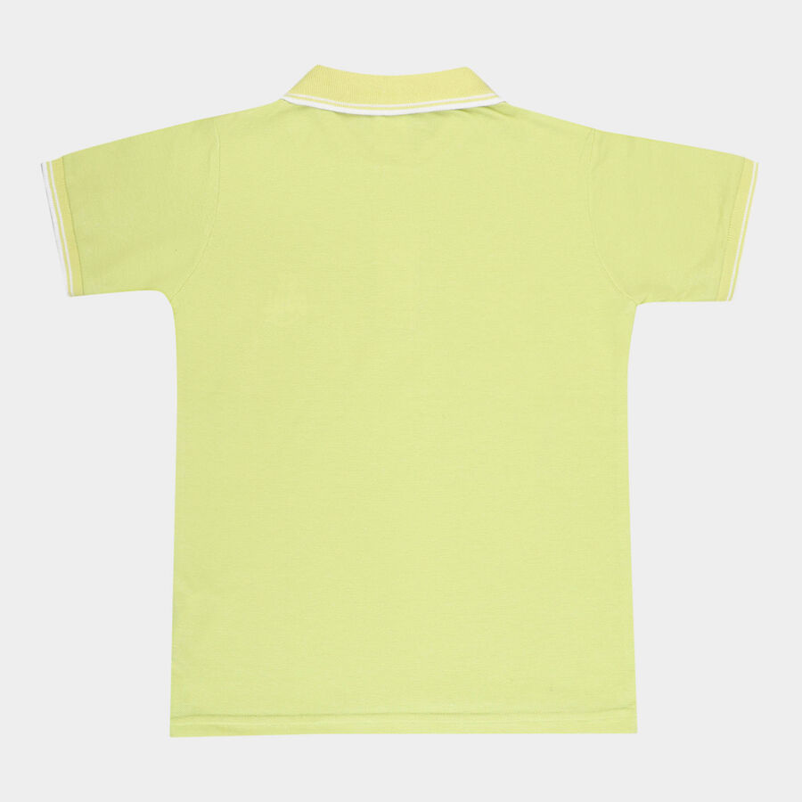 Boys Solid T-Shirt, Light Green, large image number null