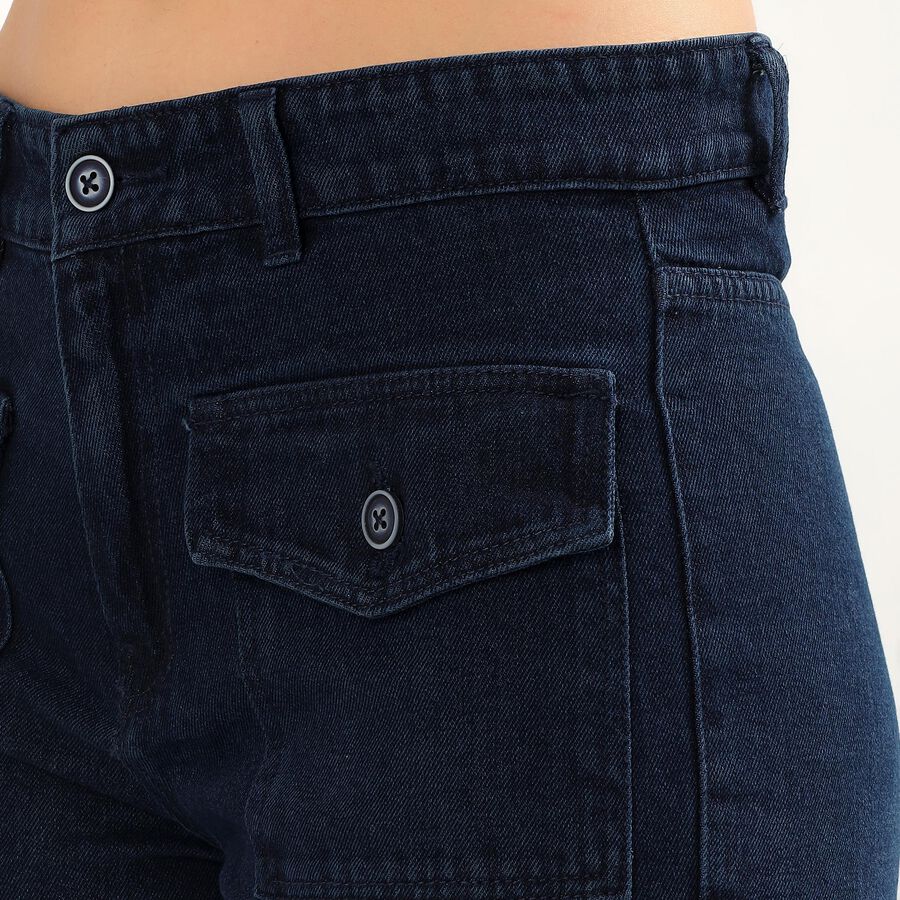 Ladies' Shorts, Dark Blue, large