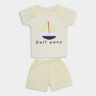 Infant Boys' 100% Cotton Baba Suit , पीला, small