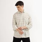 Men's Light Sage Green Cotton Spread Collar Casual Shirt, हल्का हरा, small image number null