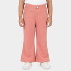 Girls Pink Wide Leg Textured Trousers, Pink, small