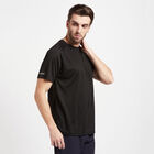 Solid Round Neck T-Shirt, Black, small image number null
