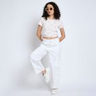 Ladies' 100% Cotton Trousers , White, small image number null