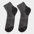 Men's Dark Charcoal Black and Navy Ankle-Length Sports Socks, Charcoal, small image number null