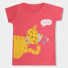 Girls' 100% Cotton T-Shirt , Coral, small image number null