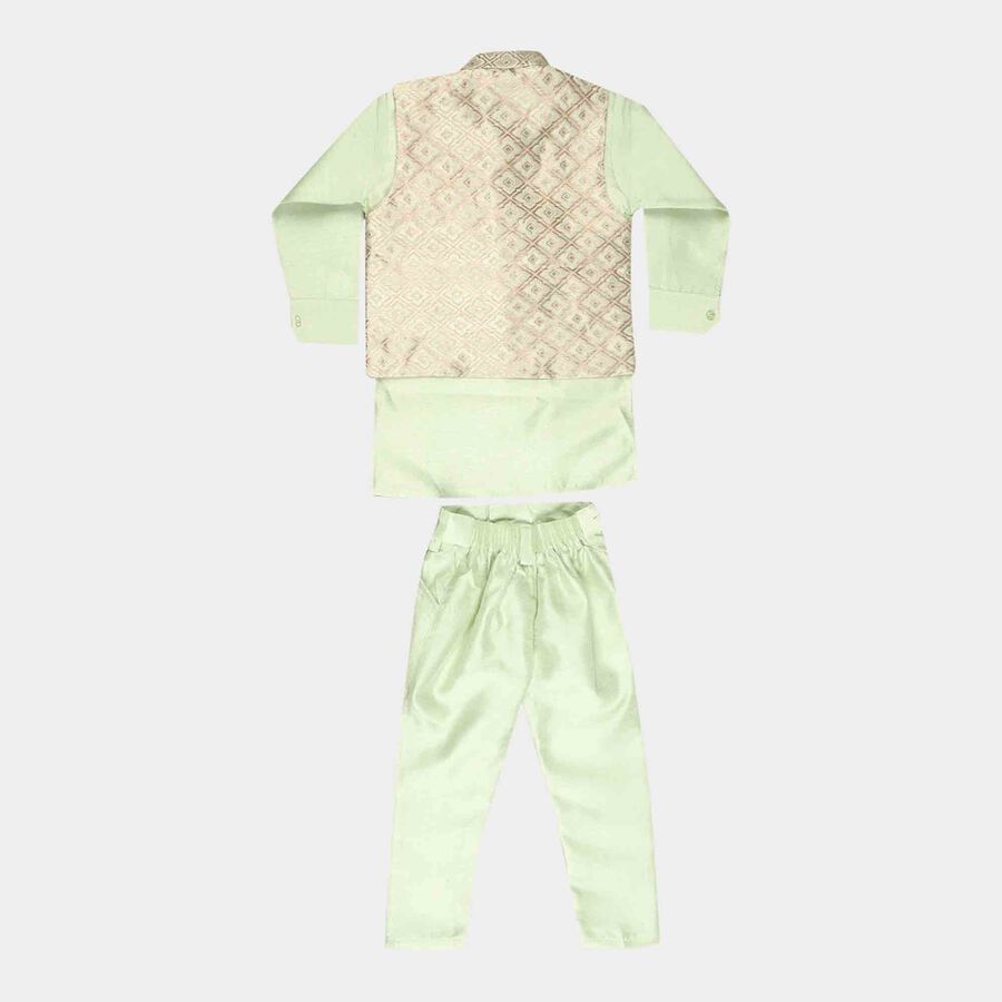 Boys Kurta Pyjama, Light Green, large image number null
