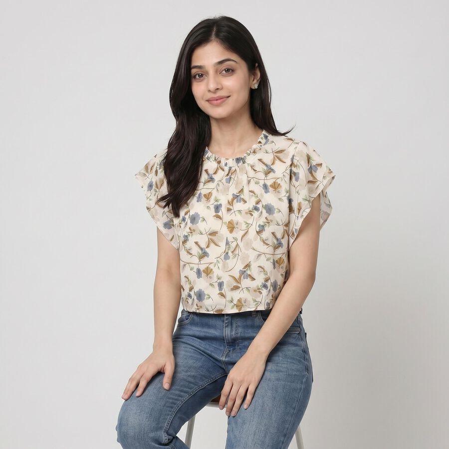 Ladies' Top, Off White, large