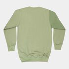 Boys Round Neck Sweatshirt, Light Green, small image number null