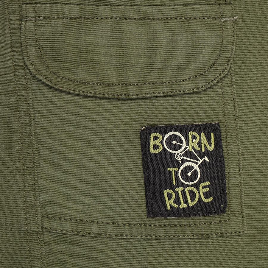 Boys' 100% Cotton Jamaicans , Olive, large image number null