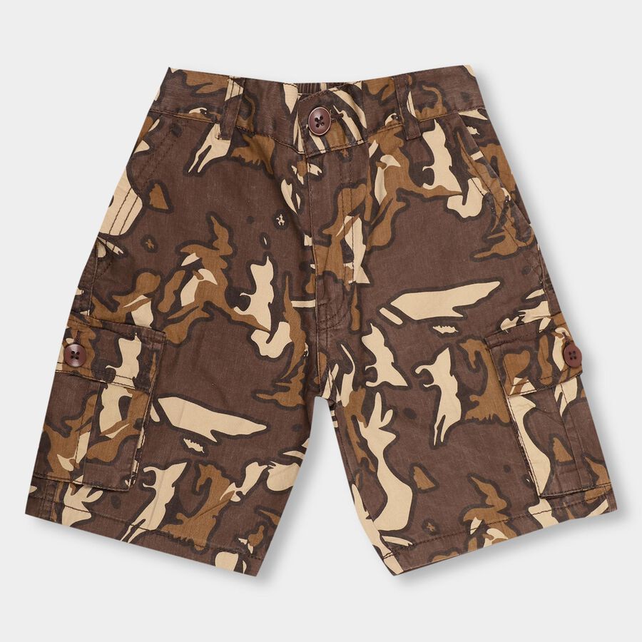 Boys' 100% Cotton Bermudas , Brown, large image number null