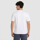 Men's White Round Neck Regular Drifit T-Shirt, White, small