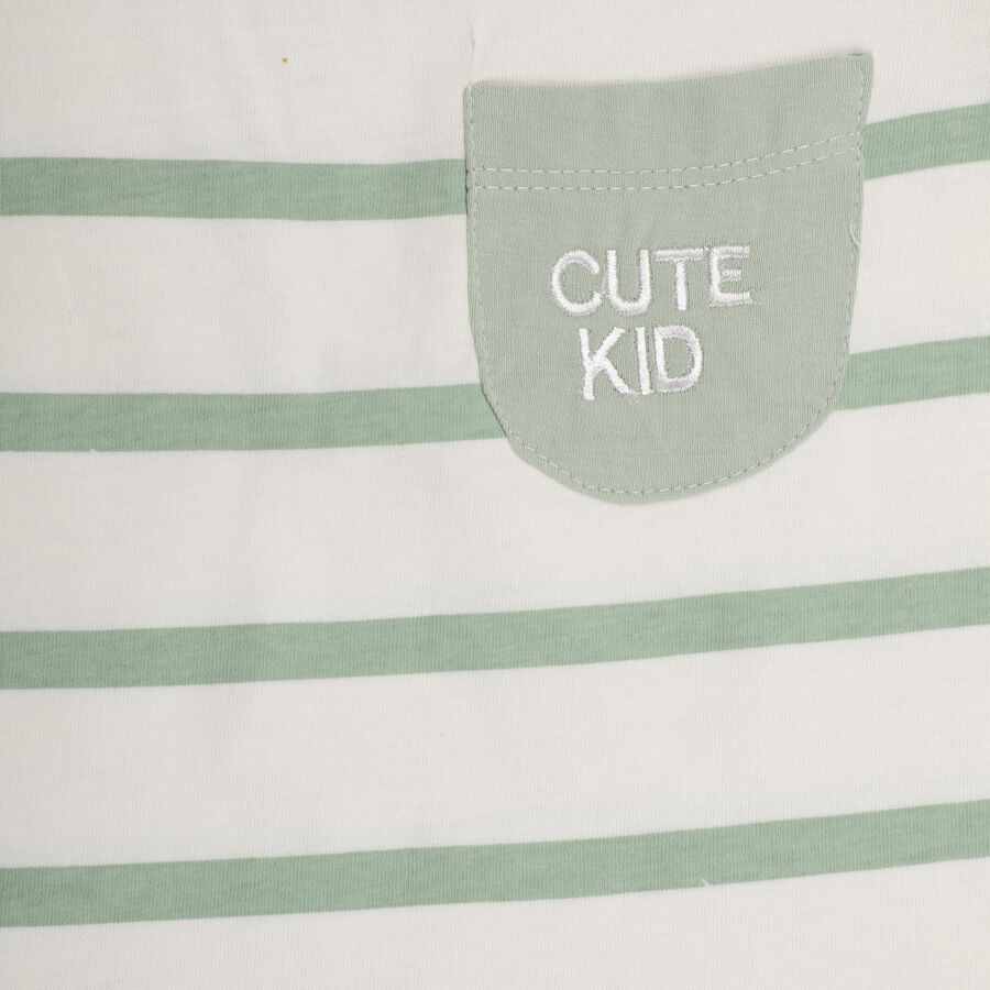 Infant Boys' 100% Cotton Baba Suit , Light Green, large image number null