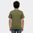 Boys' Half Sleeves T-Shirt, Olive, small