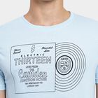 Men's Round Neck Half Sleeves T-Shirt, Sky Blue, small image number null