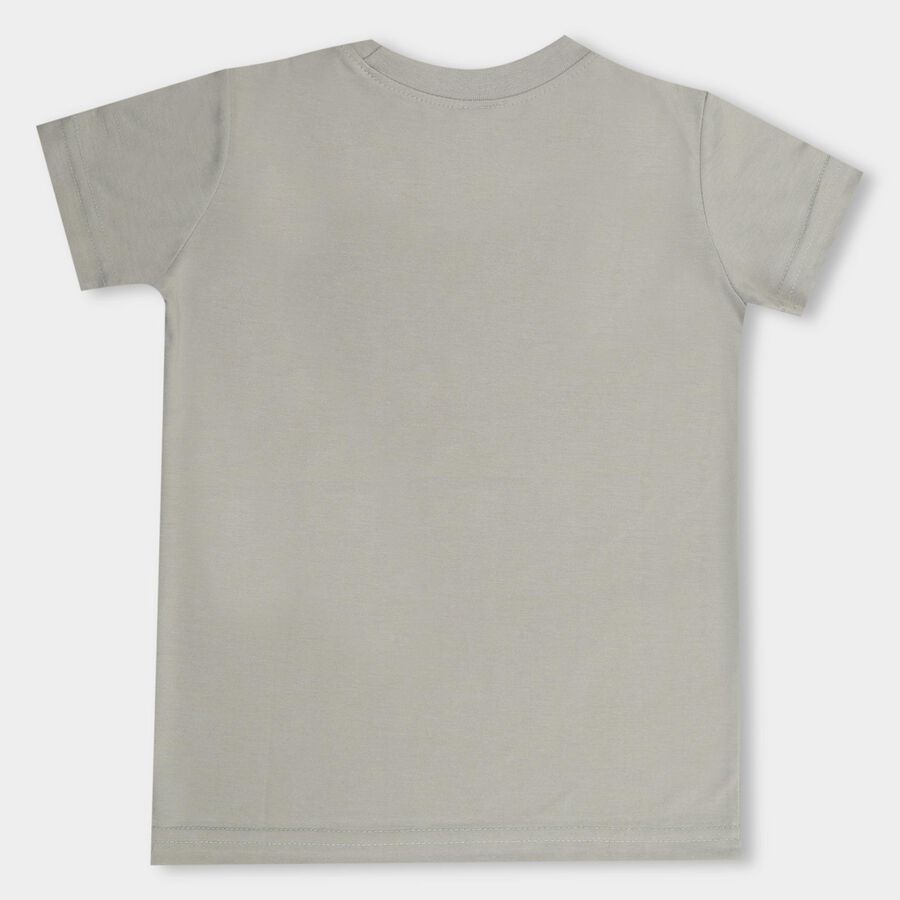 Boys' Half Sleeves T-Shirt , हल्का हरा, large image number null