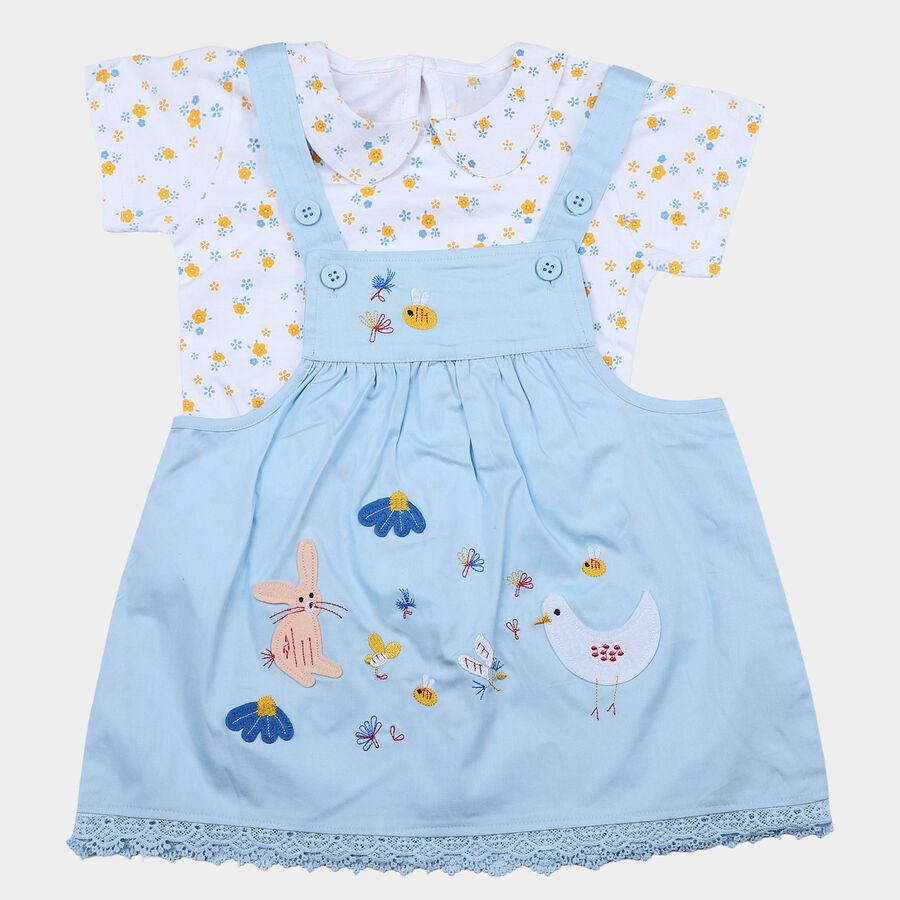 Infants' Top Skirt, Light Blue, large
