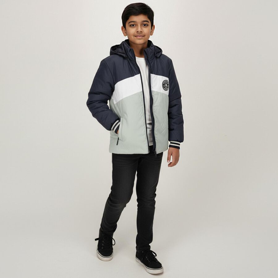 Boys' Jacket, Navy Blue, large image number null