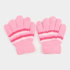 Girls' Gloves, हल्का गुलाबी, small