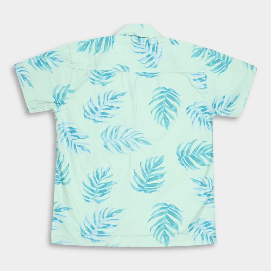 Boys' Cotton Casual Shirt, Light Green, large image number null