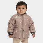 Infant Beige High Neck Casual Jacket, गहरा पीला, small image number null