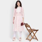 Ladies' 100% Cotton Kurta , Pink, small image number null