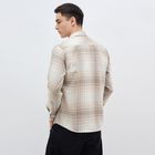 Men's Casual Shirt, Beige, small
