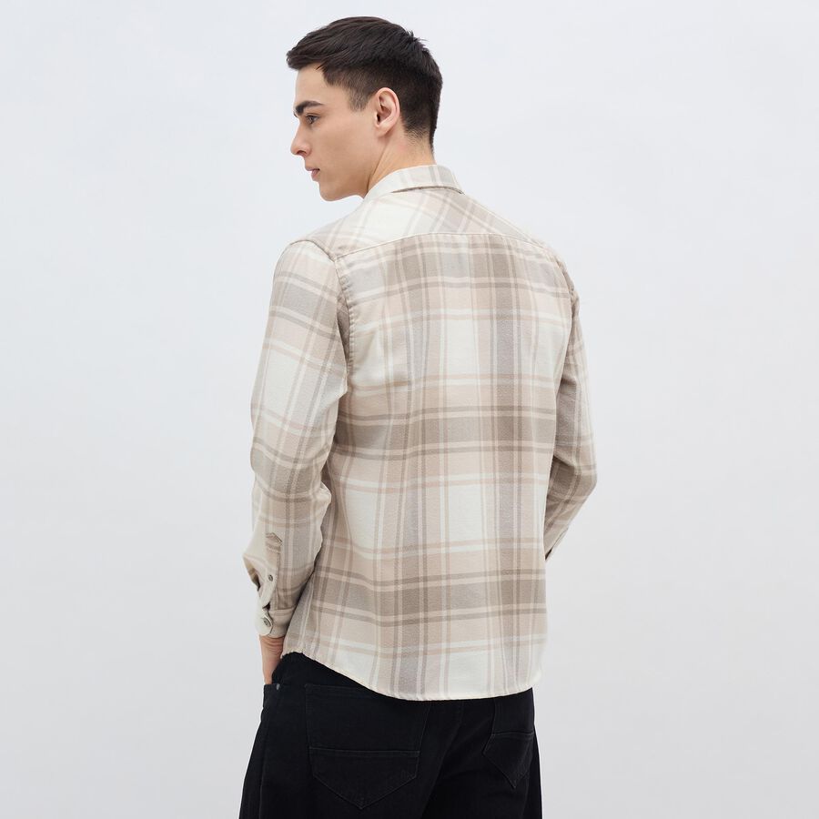 Men's Casual Shirt, Beige, large