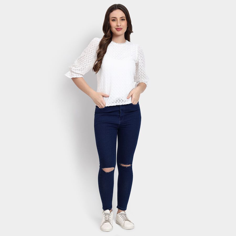 Ladies' Top, सफ़ेद, large image number null