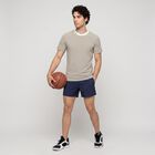 Men's Olive Green Crew Neck Striped Regular T-Shirt, Olive, small