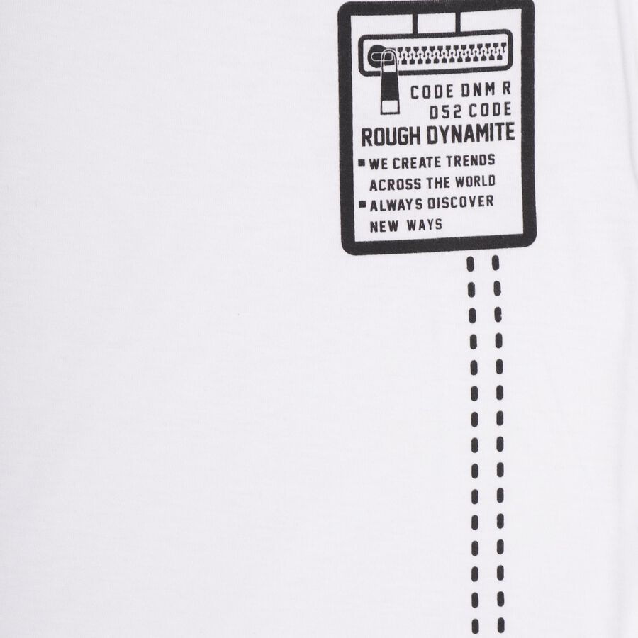 Boys' Half Sleeves T-Shirt , सफ़ेद, large image number null
