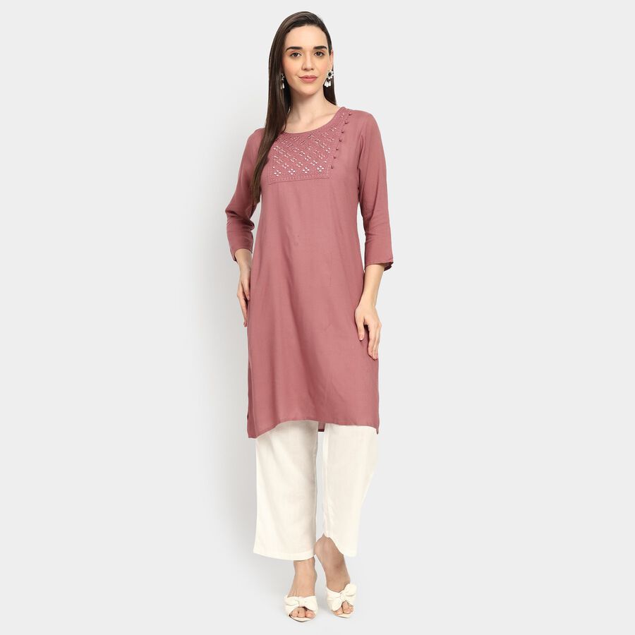 Ladies' Kurta, बैंगनी, large image number null