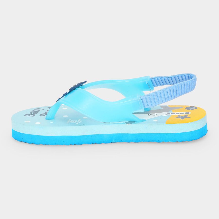 Boys' Blue Flip-Flop Slippers, नीला, large