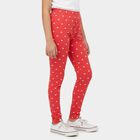 Girls Fuchsia Regular Fit Tie-Dye Printed Pyjama, Fuchsia, small