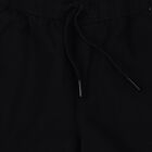 Boys' Navy Blue Cotton Regular Fit Trousers, Navy Blue, small