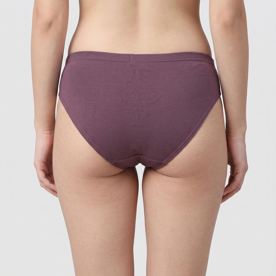 Women Purple Regular Fit Panty, Purple, large