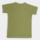 Boys' 100% Cotton Half Sleeves T-Shirt , Olive, small image number null