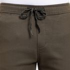 Men's Slim Fit Casual Trousers , Olive, small