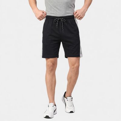 Men's Navy Blue Regular Fit Athletic Bermuda Shorts