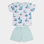 Infant Boys' 100% Cotton Baba Suit , Light Blue, small image number null