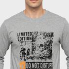 Men Light Grey Crew Neck Regular T-Shirt, हल्का ग्रे, small