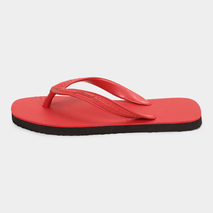 Men's Slippers, Red, large image number null