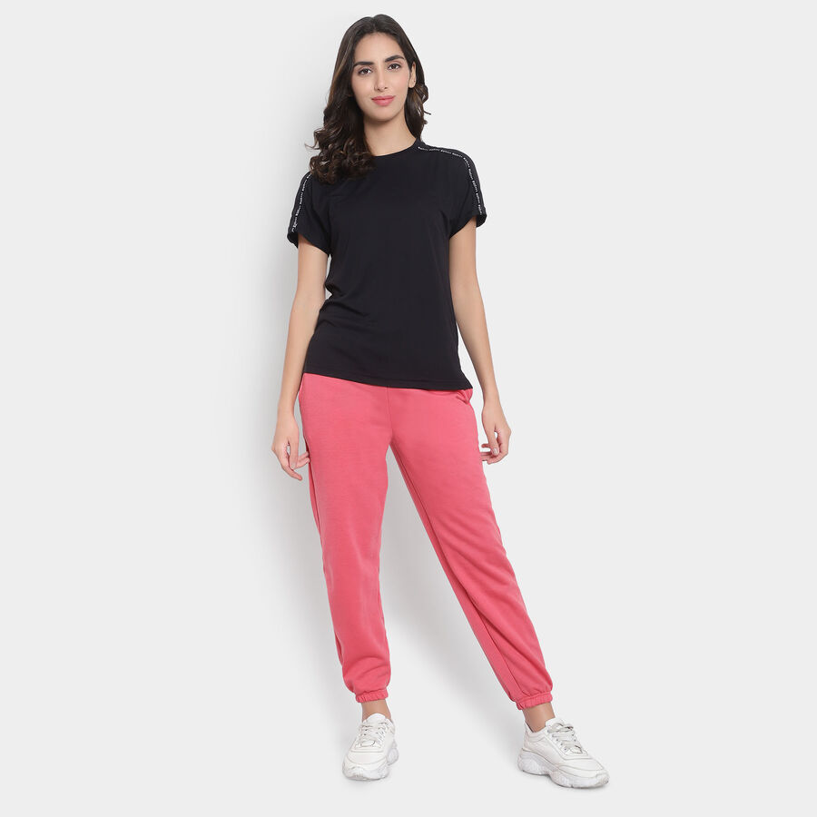 Solid Winter Track Pants, Coral, large image number null