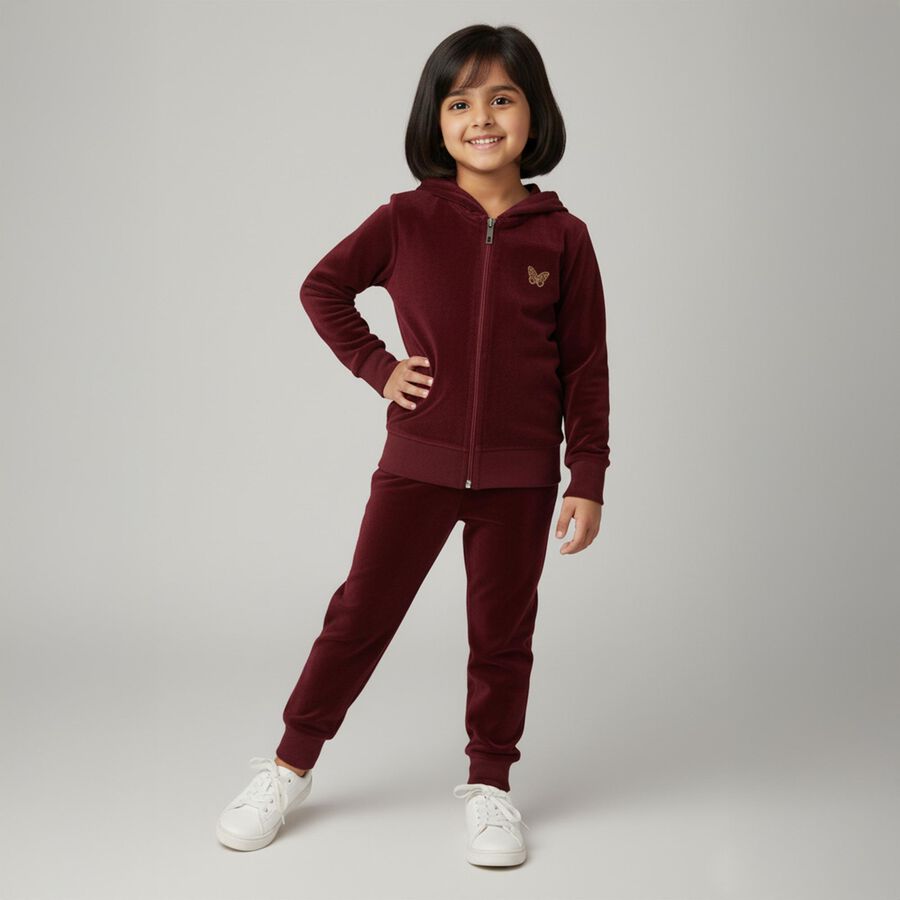 Girls' Hipster set, वाइन, large image number null