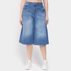 Ladies' 100% Cotton Capri , Mid Blue, small image number null