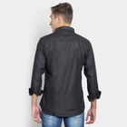 Solid Casual Shirt, Black, small image number null