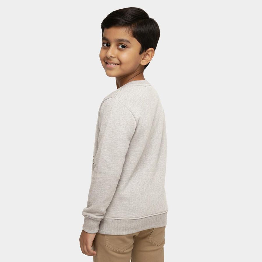 Boys' Sweatshirt, एक्रू मिश्रित, large image number null